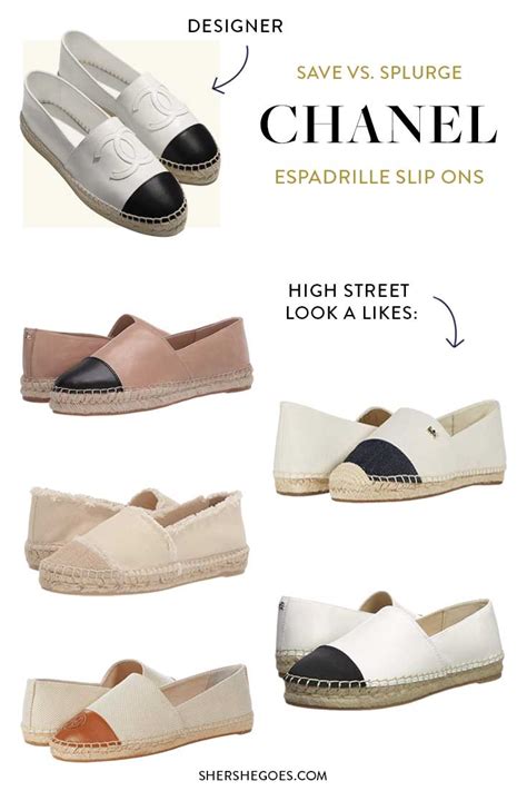 chanel espadrilles pearl replica|chanel dupes shoes.